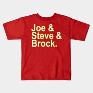 49ers legendary quarterbacks Kids T-Shirt